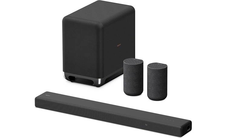 Sony HT-A3000/SA-SW5/SA-RS5 Home Theater Bundle Powered 5.1.2-channel sound bar, subwoofer, and rear speaker system with Bluetooth®, Apple AirPlay® Dolby Atmos®, and DTS:X at Crutchfield