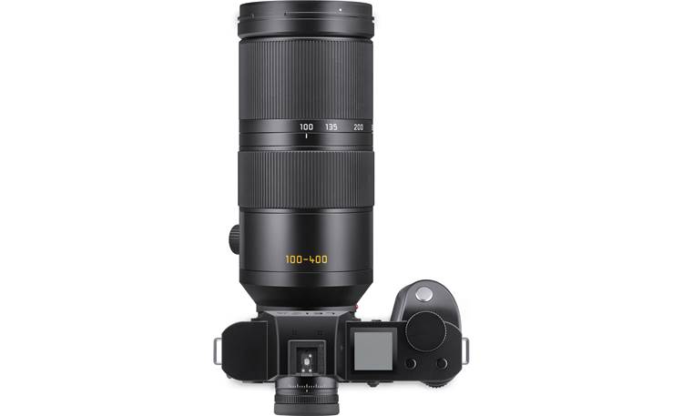 Leica Vario-Elmar SL 100-400mm f/5-6.3 Top view, shown mounted to camera (sold separately)