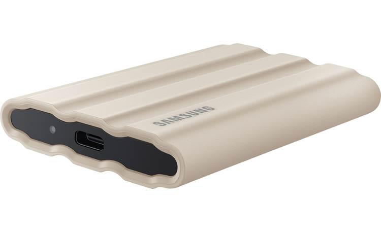 Samsung T7 Shield 1TB About the size of a deck of playing cards
