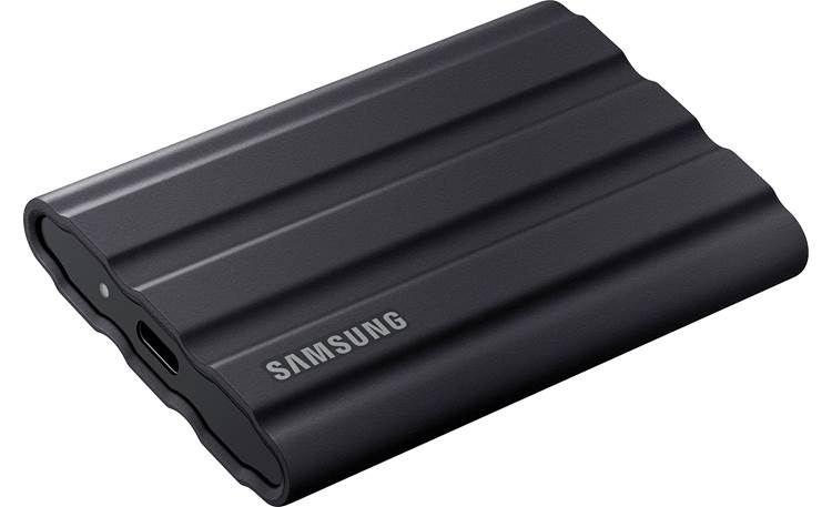 Samsung T7 Shield 1TB About the size of a deck of playing cards