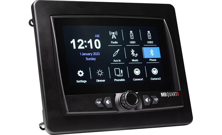 MB Quart 160 Watt Powered Off-Road & Marine Multimedia Source Unit with AM/ FM/Bluetooth Black GMR-LCD - Best Buy