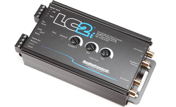 AudioControl LC2i (Black) 2-channel line output converter for adding amps  to your factory system at Crutchfield