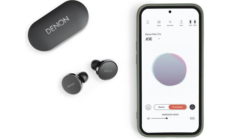 Denon PerL Pro - Premium True Wireless earbuds with personalized sound and  lossless audio