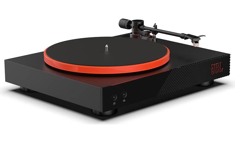 JBL Spinner BT (Black/Orange) Semi-automatic cartridge, turntable belt-drive with at Crutchfield phono Bluetooth®, pre-mounted and preamp