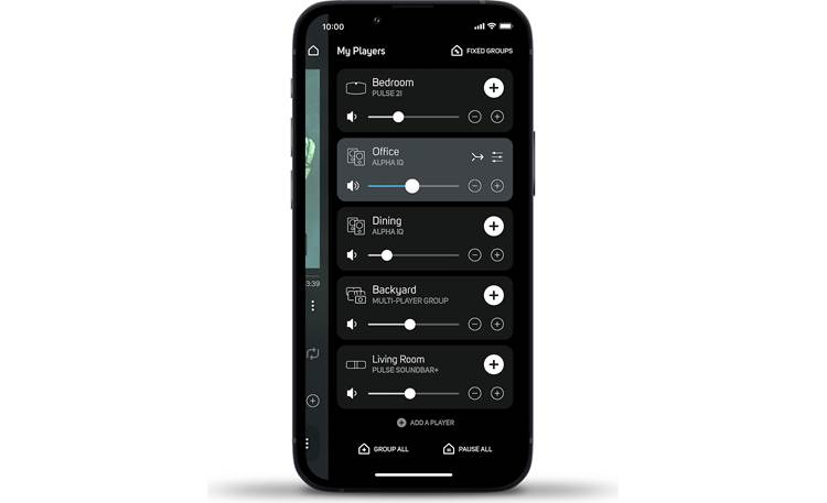 PSB Alpha iQ Multi-room control and more with the free BluOS app (mobile device required, not included)