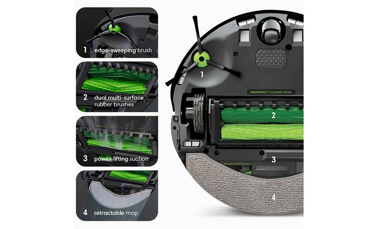 iRobot Roomba Combo™ i5 Smart robot vacuum/mop with Wi-Fi at Crutchfield