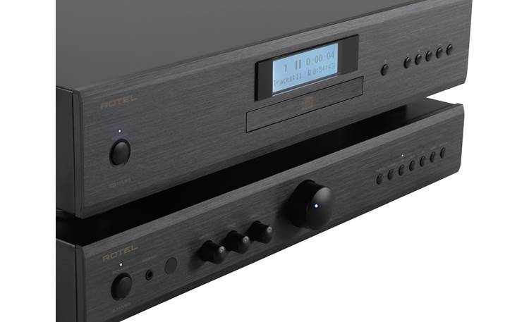 Rotel CD11MKII Left side view, with integrated amp (not included)
