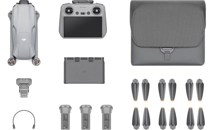 DJI Air 3 Fly More Combo (with DJI RC 2) Aerial drone bundle with  gimbal-mounted dual-camera system, DJI RC 2 controller, three flight  batteries, charging hub, and shoulder bag at Crutchfield
