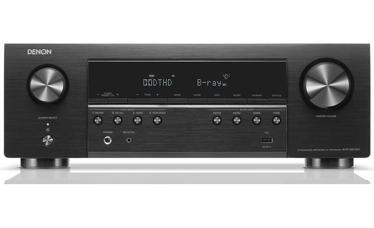 Denon AVR-S670H 5.2-channel home theater at AirPlay® Wi-Fi®, receiver Amazon Crutchfield Apple 2, Bluetooth®, and with compatibility Alexa