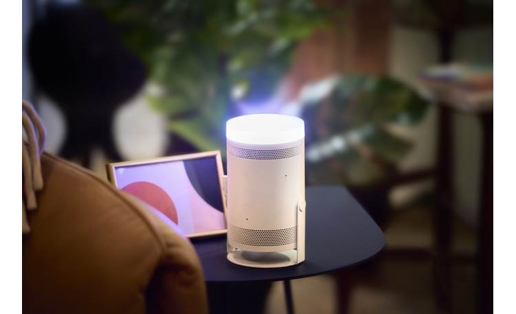 Samsung The Freestyle Gen 2 Included lens cap creates diffused mood lighting effect