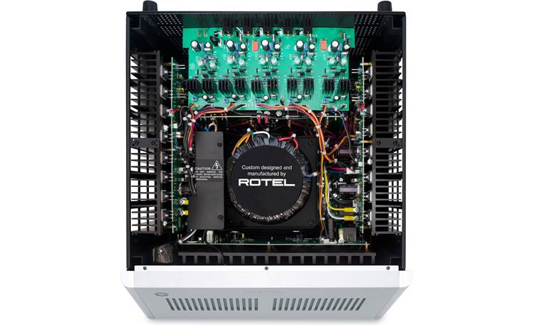 Rotel RMB-1585 MKII Top view of internal components