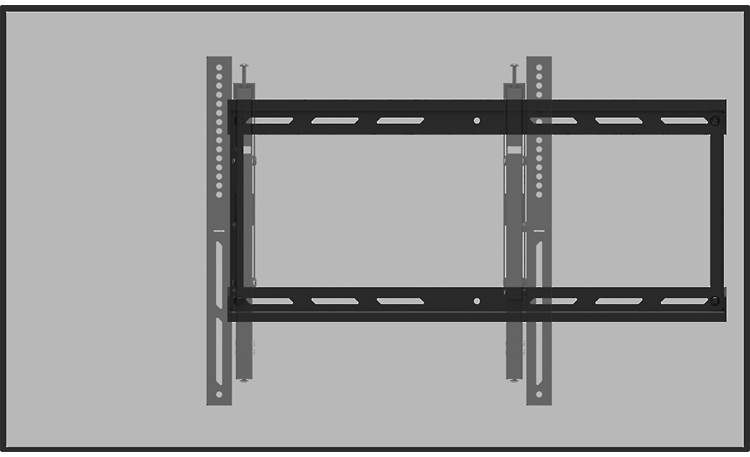 Kanto TE300 Wide mounting plate accommodates off-center placement