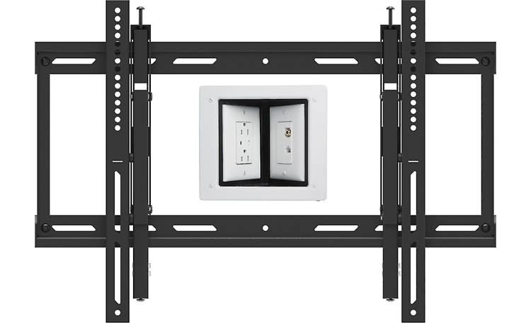 Kanto TE300 Open wall plate allows placement over outlets