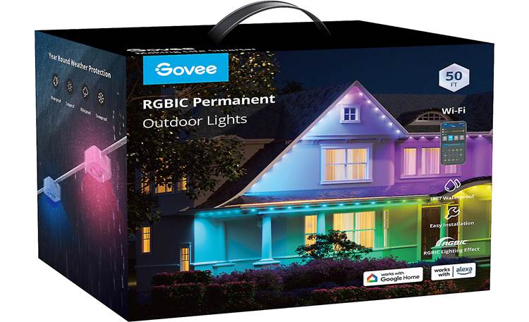 Govee RGBIC Permanent 50 ft. Outdoor Smart Plug-In Color Changing