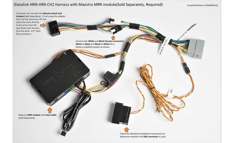 iDatalink HRN-HRR-CH2 Vehicle-specific Harness Tech Graphic 