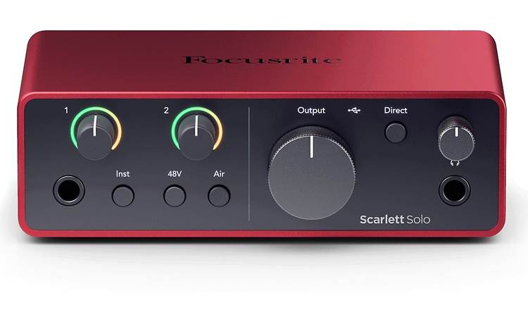 Focusrite Scarlett Solo Studio (4th Generation) Home recording bundle ...