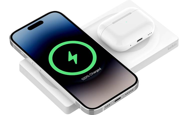 Belkin BoostCharge Pro AC adapter and USB-C charging cable included (iPhone and Apple AirPods not included)