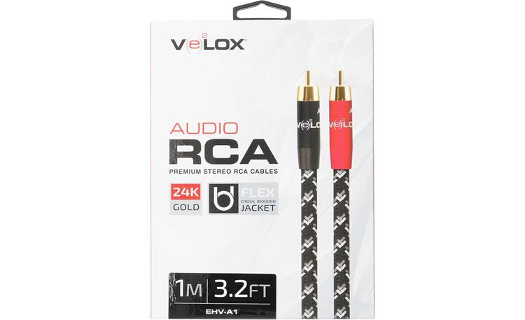 Ethereal Velox Stereo RCA Audio Cable (1 meter/3.3 feet) Pair of mono ...