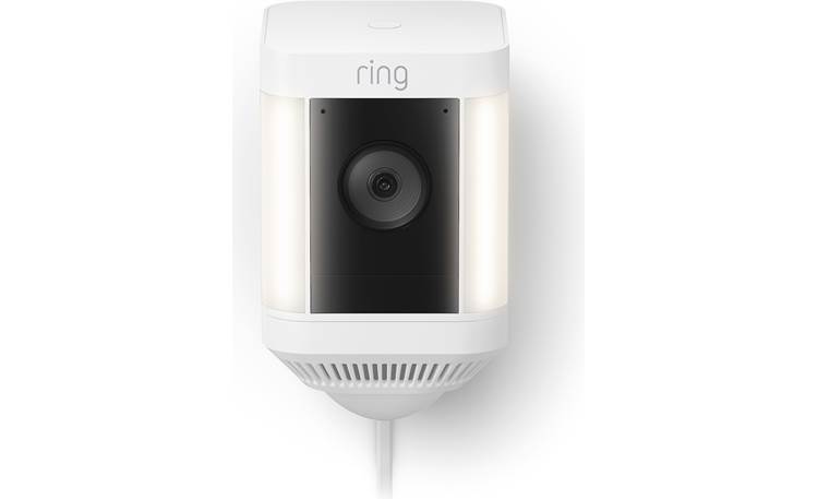 Ring Spotlight Cam Plus Plug-in Weather-resistant home security camera with motion-activated LED spotlights