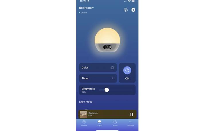WiiM Wake-up  Light Control light brightness, color, schedule, and more with the free WiiM Light app