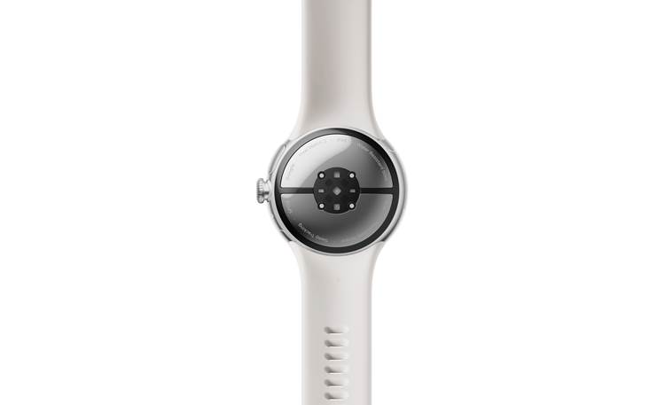Google Pixel Watch 2 - Polished Silver Stainless Steel case - Bay Active  band