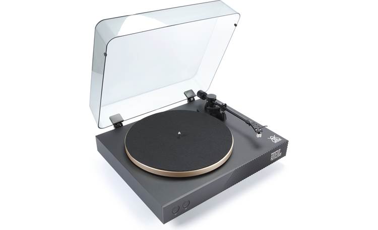 JBL Spinner BT (Black/Gold) Semi-automatic belt-drive turntable with  pre-mounted cartridge, Bluetooth®, and phono preamp at Crutchfield