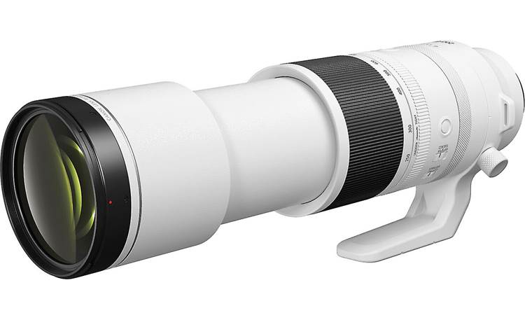 Canon RF 200-800mm f/6.3-9 IS USM Shown extended with lens cap and hood removed