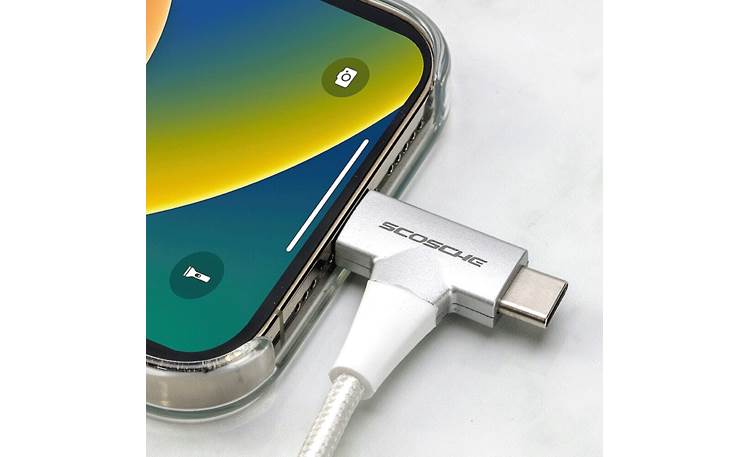 Scosche StrikeLine™ HH Works with USB-C or Lightning connections (phone not included)