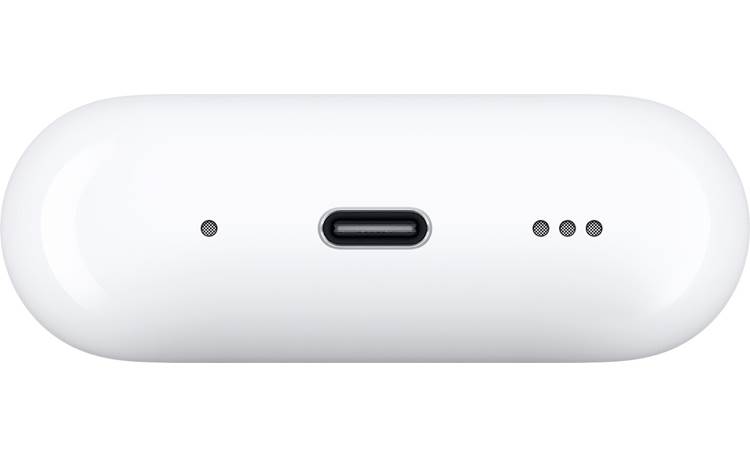 Apple AirPods® Pro 2nd Gen (USB-C Connector) USB-C port and speaker on case for sending audible tone to locate