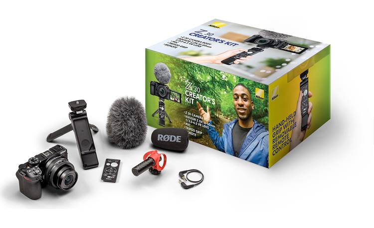 Nikon Z 30 Creator's Kit Shown with included accessories