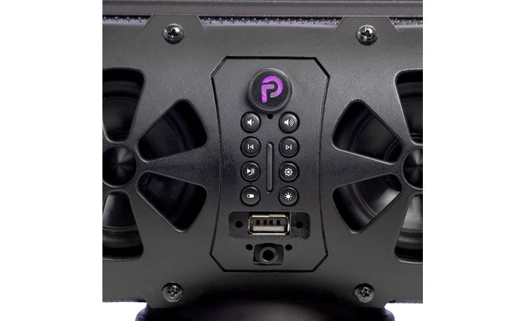 Bazooka BPB16-G3-BAT  Party Bar Mini Control panel on front of speaker
