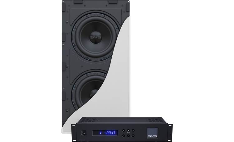 SVS 3000 In-wall Single Subwoofer System Single enclosure with dual 9" woofers and a matching amplifier