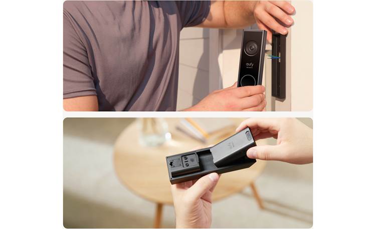 eufy by Anker Doorbell E340 (Battery-powered) Quickly detach the doorbell's battery for charging with minimal interruption