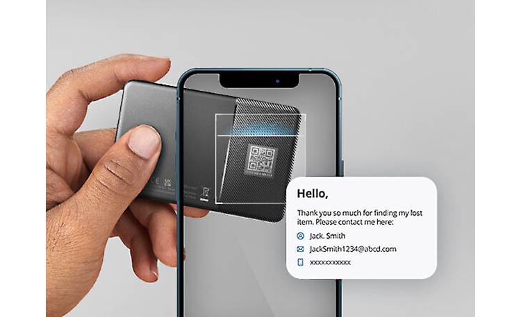 eufy by Anker SmartTrack Card A person who finds your item can scan QR code on Card to see your customizable contact info