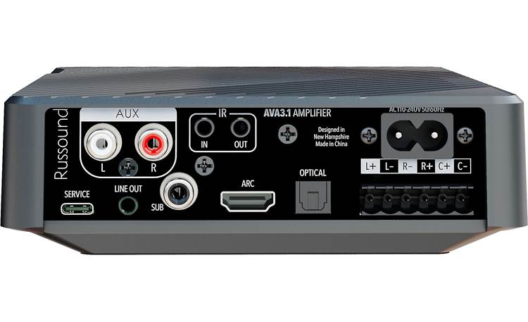 Russound AVA3.1 Multiple source connections, plus three speaker outputs