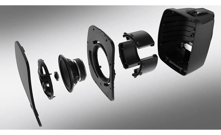 Klipsch PSM-650-T Exploded view of driver and cabinet assembly