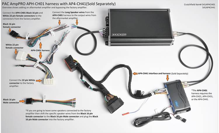 PAC APH-CH01 AmpPro Harness Other