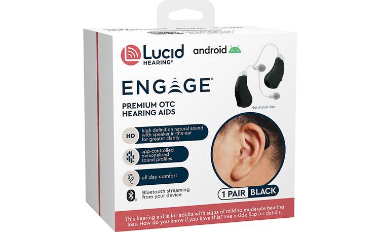 Lucid Hearing Engage™ (Non-Rechargeable) (Black) Hearing Aids With ...