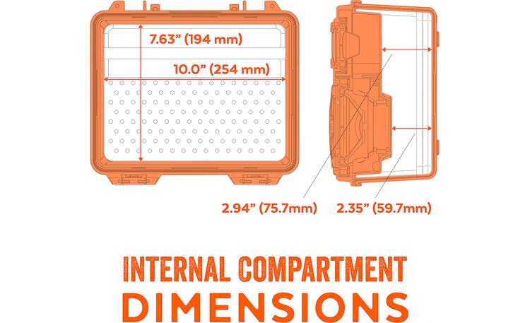 Ecoxgear EcoJourney Compartment dimensions