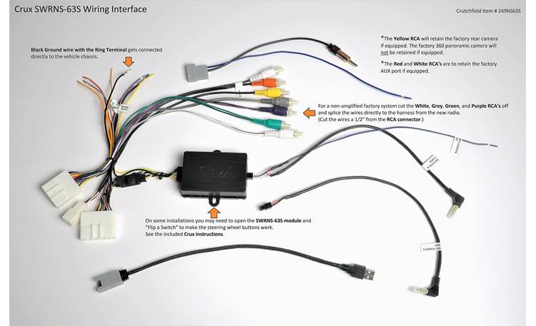 Crux SWRNS-63S Wiring Interface Tech Graphic 