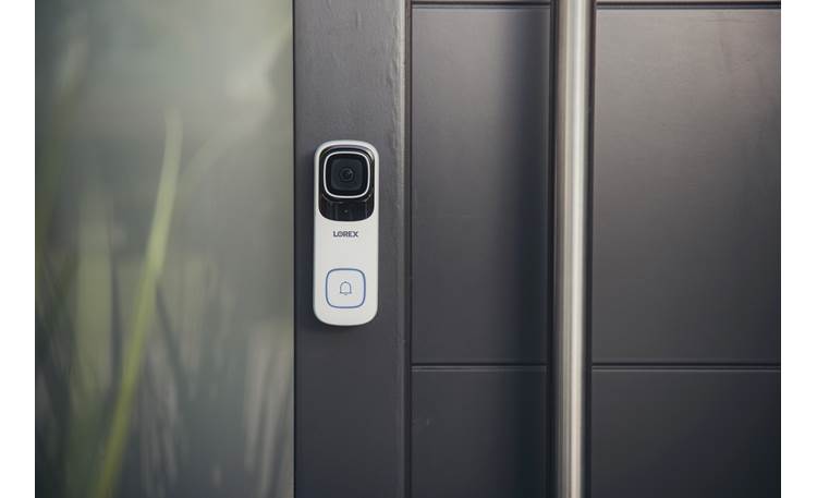 Lorex® 4K Wired Video Doorbell Onboard AI detects people, vehicles, animals, and packages