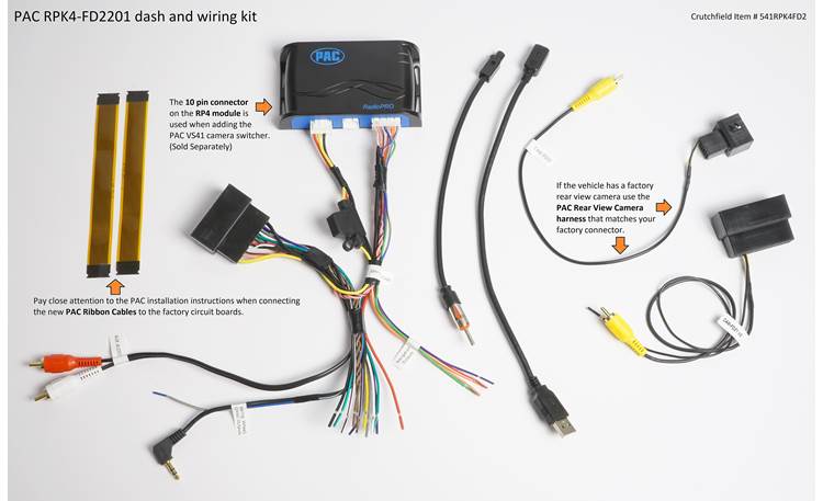 PAC RPK4-FD2201 Dash and Wiring Kit Tech Graphic 