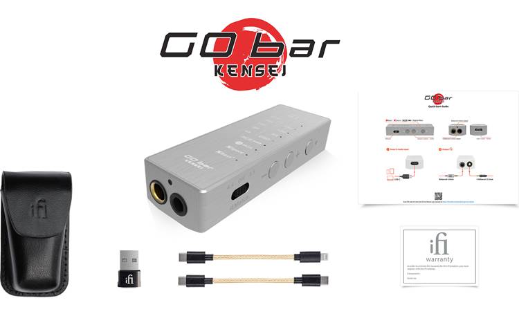 iFi GO bar Kensei edition Included cables and accessories