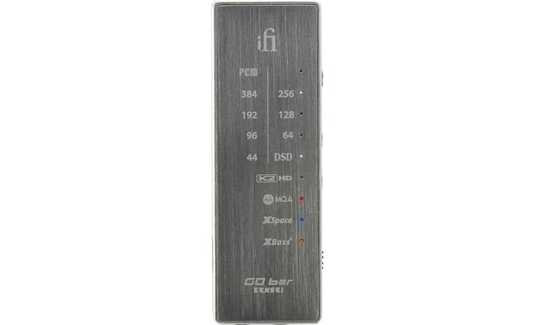 iFi GO bar Kensei edition LED indicators on the bottom displays the sample rate of the incoming audio.