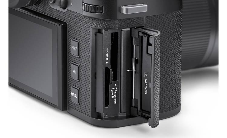 Leica SL3 (no lens included) SDXC and CFExpress Type B memory card slots (lens sold separately)