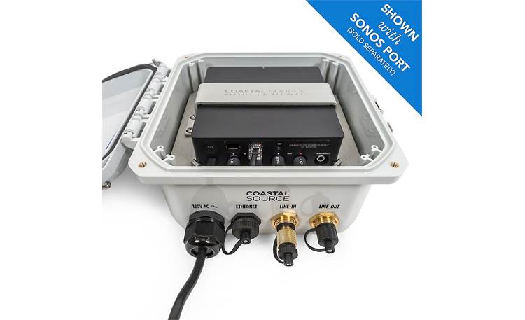 Coastal Source CAS Stream Open top-angled back shot, with Sonos Port (sold separately)
