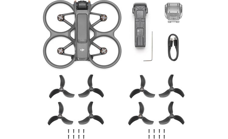 DJI Avata 2 (aircraft only, no controller) Drone and included accessories