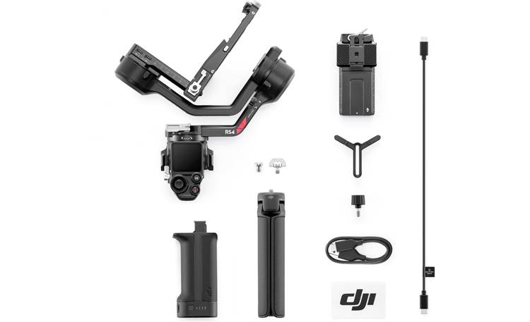 DJI RS 4 Shown with included accessories