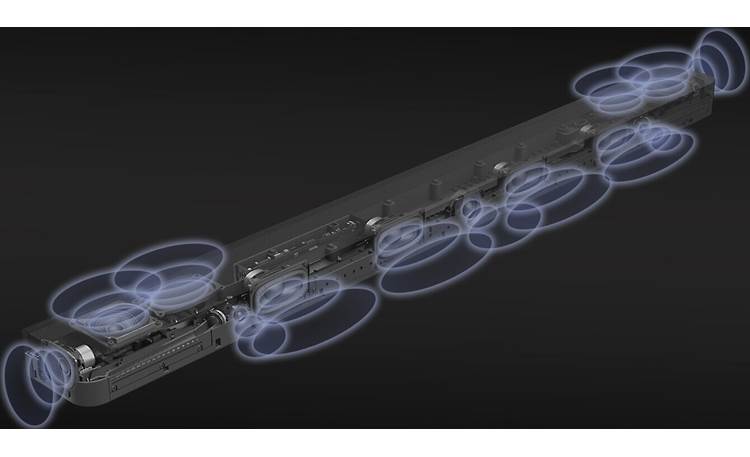 Sony BRAVIA Theater Bar 9 Delivers expansive sound with a mix of front-, side-, and up-firing drivers