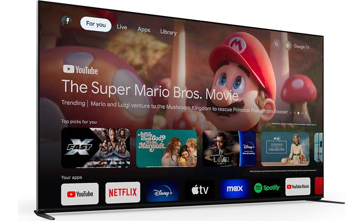 Sony BRAVIA 9 (K75XR90) The Google TV streaming platform makes it easy to find something to watch